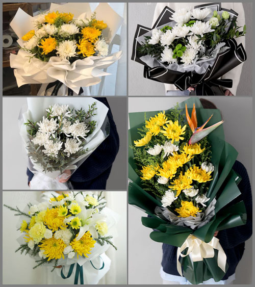 广东揭阳市普宁市梅林镇松阳村白事花束代送